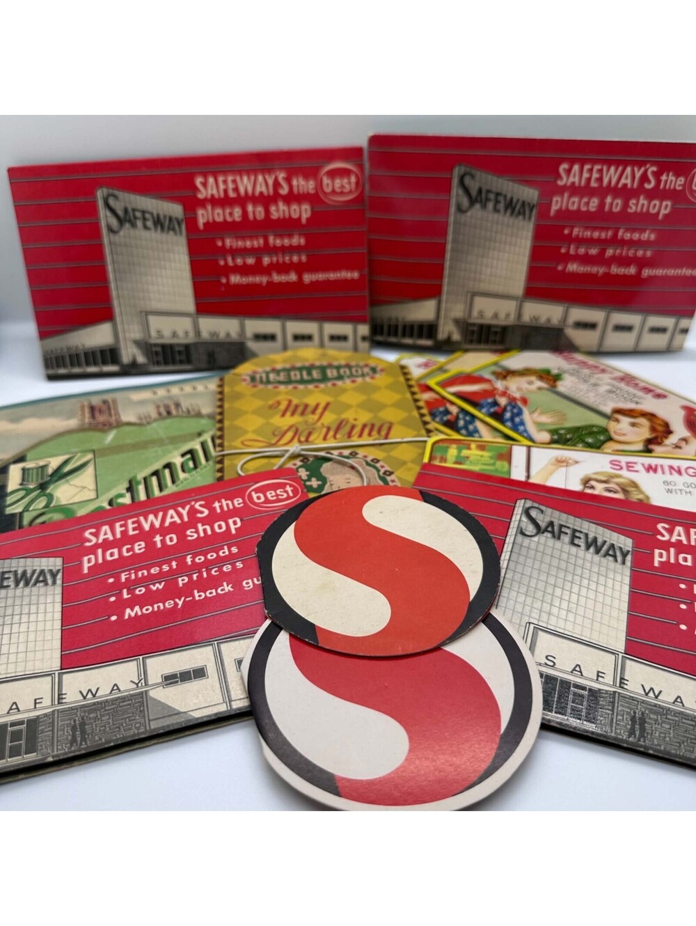 Vtg Sewing Needle Book Lot Of 13 Various Advertising Needle Packs Ephemera EUC